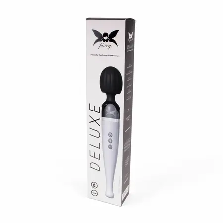 Pixey Deluxe Wireless Rechargeable Wand Massager - 10 Modes, Splash-Proof