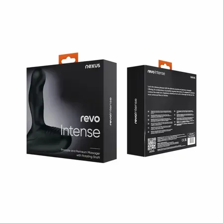 Nexus Revo Intense Rotirajući masažer Crni Vodootporni Silikon