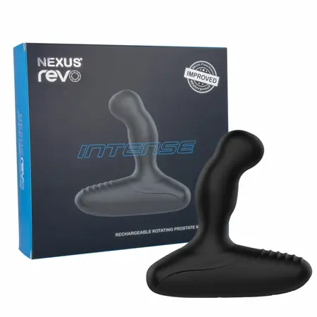 Nexus Revo Intense Rotirajući masažer Crni Vodootporni Silikon