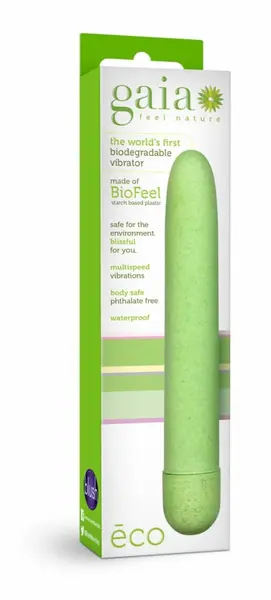 Blush Gaia Eco Intimate System Bioplastic Green Compact Vibrator