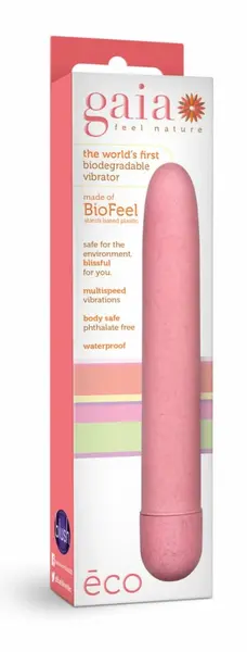 Blush Gaia Eco Intimate Device Pink Bioplastic Multi-Speed 18 cm