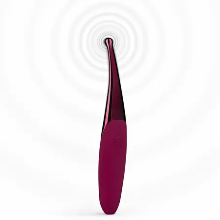 Svakom Senzi precizni vibrator u tamno roze boji, 12 modova vibracije, vodootporan, USB punjenje