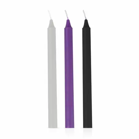 EasyToys Sensual Body Art set sveća od toplog voska, 3 boje, niska temperatura topljenja