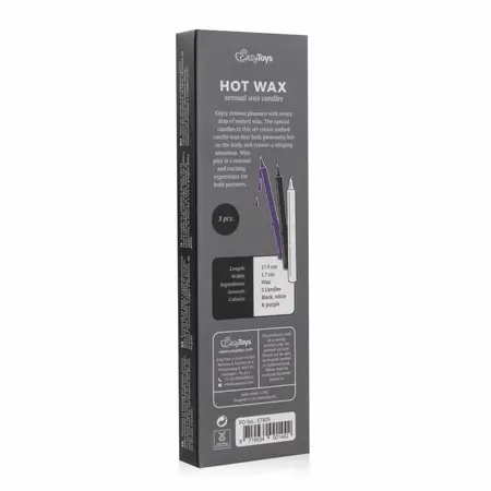 EasyToys Sensual Body Art set sveća od toplog voska, 3 boje, niska temperatura topljenja