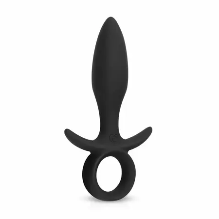 EasyToys Butt Buzzer Silikonski intimni uređaj 10-modni Crni Punjiv