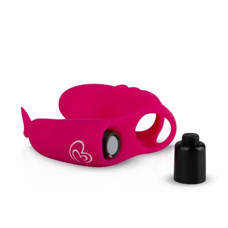 FeelzToys Anna Compact Pink fleksibilni silikonski vibrator za prst roze boje