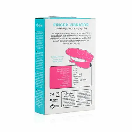 FeelzToys Anna Compact Pink fleksibilni silikonski vibrator za prst roze boje