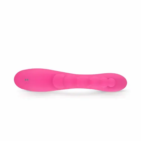 EasyToys Double Rabbit vodootporni intimni masažer roze boje dužine 21 cm sa USB punjenjem