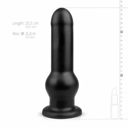 BUTTR Tactical I Model Large crna intimna igračka sa vakuum postoljem 27 cm