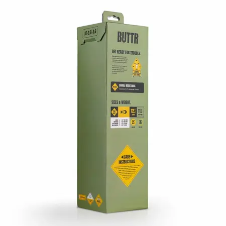 BUTTR Double Trouble anatomski silikonski plag sa vakuumskim postoljem 31 cm