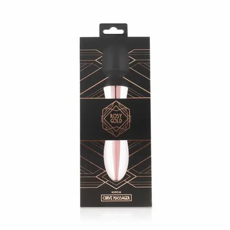 Rosy Gold Nouveau Curve Massager, punjivi fleksibilni masažer sa 10 modova vibracije