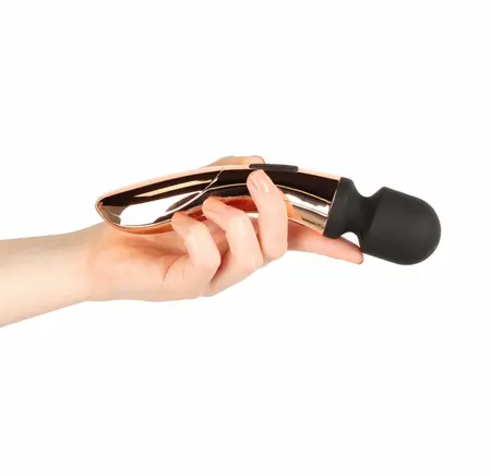 Rosy Gold Nouveau Curve Massager, punjivi fleksibilni masažer sa 10 modova vibracije