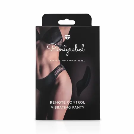 PantyRebel set vibrirajućih gaćica sa bežičnim daljinskim upravljačem crne, veličina M/L