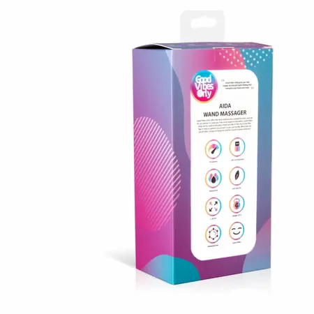Aida Compact Wand masažer sa 10 modova vibracije, vodootporan i punjiv preko USB-a