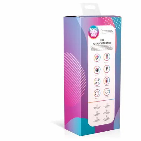 Lici zakrivljeni silikonski intimni masažer sa 10 modova, USB, roze