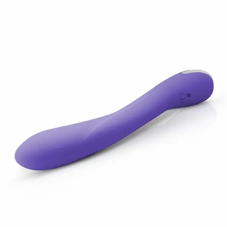 Lici zakrivljeni silikonski intimni masažer sa 10 modova, USB, roze