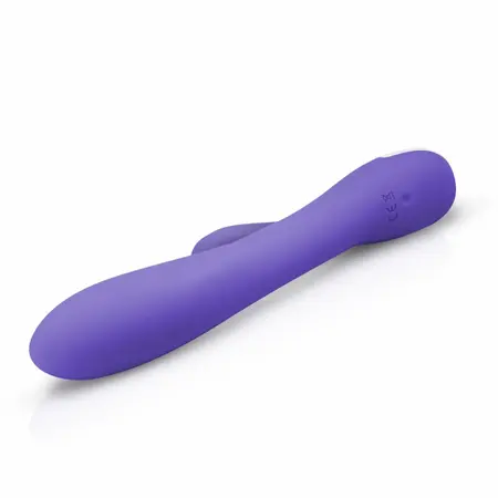 Fane Rabbit punjivi silikonski intimni vibrator roze boje sa 10 modova i LED svetlom