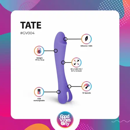 GILI G-Spot Silicone Intimate Device with 10 Modes & LED, USB Charging