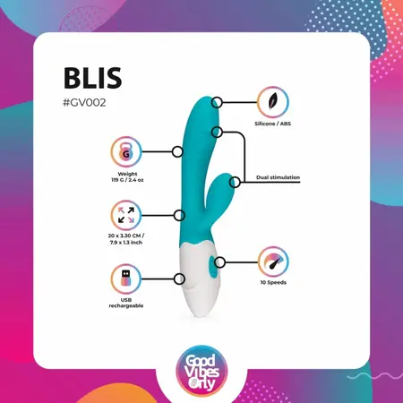 Blis Rabbit intimni vibrator sa 10 modova vibracije punjivi vodootporni roze