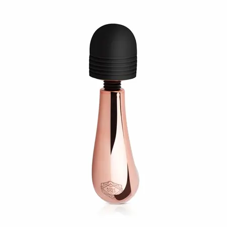 Rosy Gold Nouveau Mini Curve masažer, kompaktni punjivi štapić sa 10 modova vibracije
