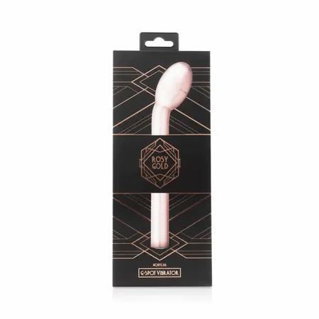 Rosy Gold zakrivljeni vibrator za G-tačku punjivi vodootporni model