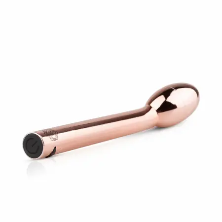 Rosy Gold zakrivljeni vibrator za G-tačku punjivi vodootporni model