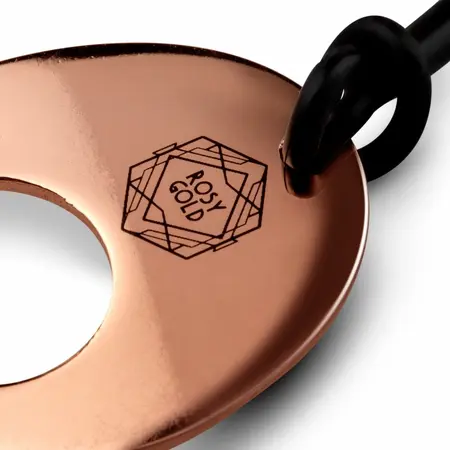 Rosy Gold Nouveau metalne kuglice za karlično dno sa prstenom za izvlačenje