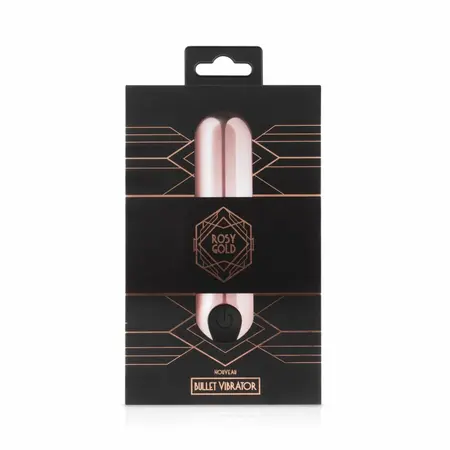 Rosy Gold Bullet Series kompaktni intimni masažer, 10 modova, USB