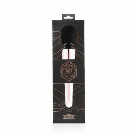 Rosy Gold Nouveau Wand masažer sa punjivom baterijom, 10 modova i fleksibilnom glavom