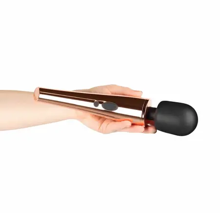 Rosy Gold Nouveau Wand masažer sa punjivom baterijom, 10 modova i fleksibilnom glavom