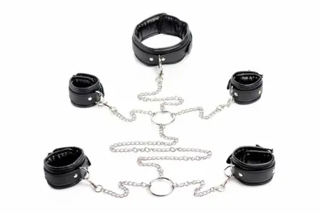 Master Series Restriction Collar & Cuff System Adjustable Steel Chains