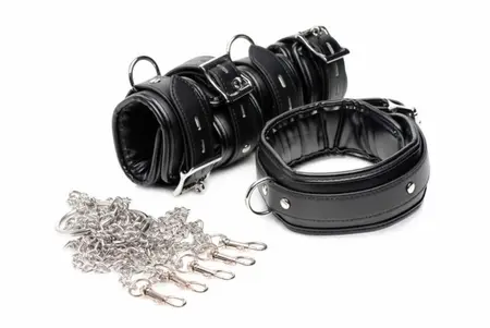 Master Series Restriction Collar & Cuff System Adjustable Steel Chains
