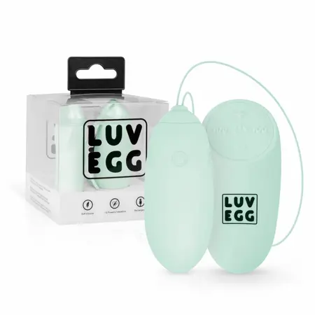 Luv Egg Zeleni daljinski upravljani silikonski intimni uređaj 12 modova