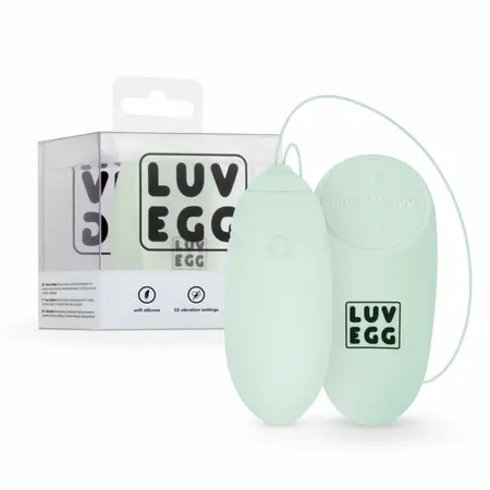 Luv Egg Zeleni daljinski upravljani silikonski intimni uređaj 12 modova