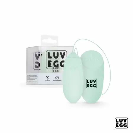Luv Egg Zeleni daljinski upravljani silikonski intimni uređaj 12 modova