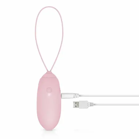 LUV EGG roze bežični silikonski vibrirajući sistem, 12 modova, vodootporan