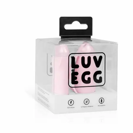 LUV EGG roze bežični silikonski vibrirajući sistem, 12 modova, vodootporan