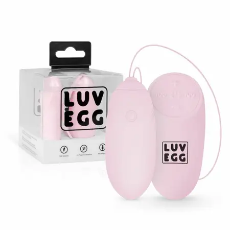 LUV EGG roze bežični silikonski vibrirajući sistem, 12 modova, vodootporan