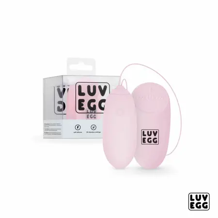 LUV EGG roze bežični silikonski vibrirajući sistem, 12 modova, vodootporan