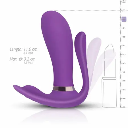 EasyToys Purple Pleaser punjivi intimni vibrator sa daljinskim upravljačem