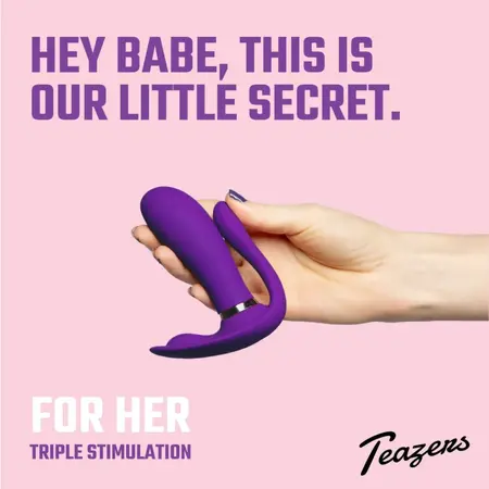 EasyToys Purple Pleaser punjivi intimni vibrator sa daljinskim upravljačem