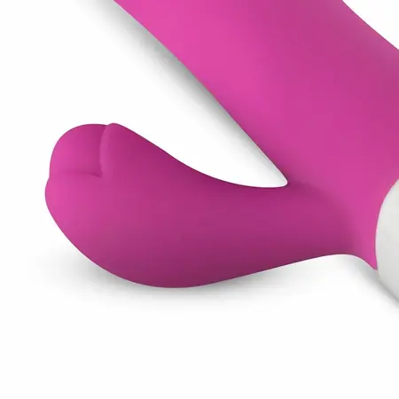 Teazers Pink silikonski rabbit vibrator sa dvostrukom stimulacijom, 10 modova vibracije, vodootporan
