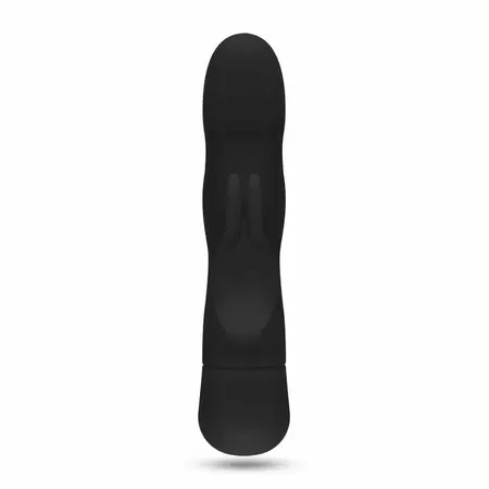 EasyToys Mad Rabbit silikonski intimni masažer crni, sa više brzina