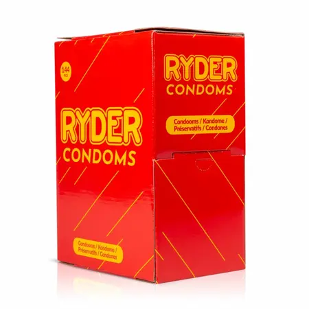 Ryder Classic Lateks Kondomi 144 kom - Standardna Veličina, Lubricirani, Transparentni