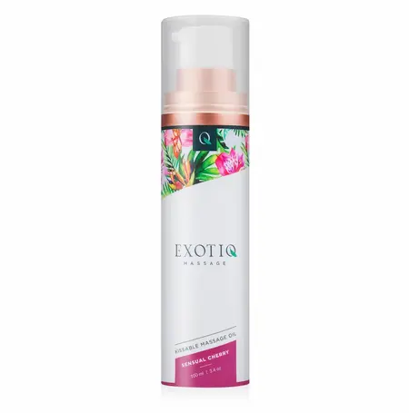 Exotiq Sensual Cherry Massage Oil 100ml - Nourishing Formula with Cherry Aroma