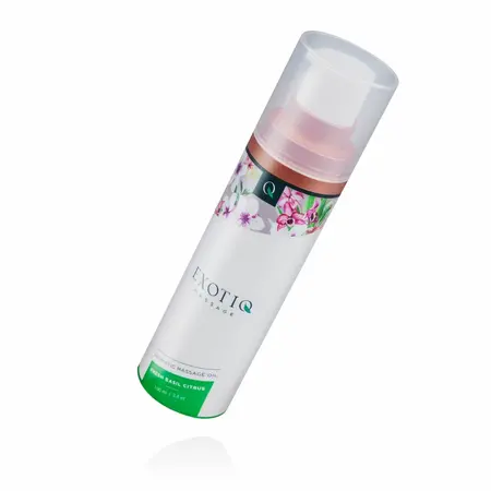 Exotiq Massage Oil Basil Citrus 100ml - Nourishing Plant-Based Formula