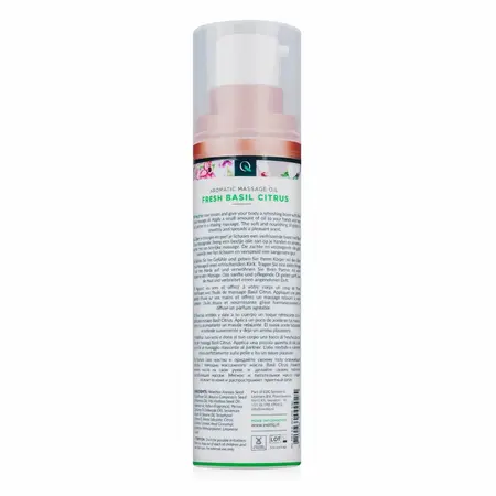 Exotiq Massage Oil Basil Citrus 100ml - Nourishing Plant-Based Formula