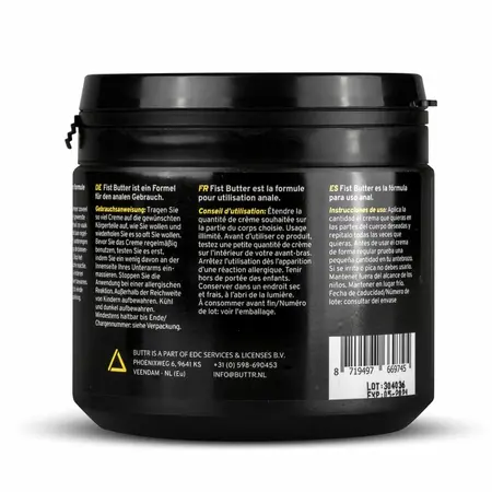 BUTTR Fisting Maslac 500 ml - Dugotrajni Gusti Lubrikant Tegla