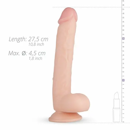 Elvin XL Intimni Model sa Usisnom Bazom 27.5 cm - Fleksibilni Silikon
