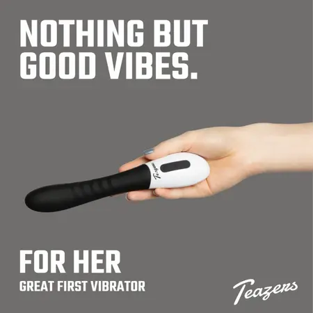 Teazers G-Spot Intimni Uređaj Crni 30 Brzina Meki Silikon USB